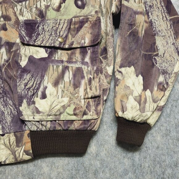 Cabela's Mens Jacket XL Microdenier Soft Nylon Bomber Break Up Camoflage Zip - Picture 7 of 13